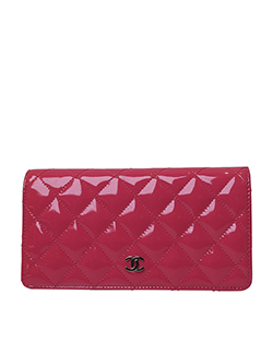 Chanel Long Flap Wallet, Patent, Pin, Db/Ac/B, 19221338 for